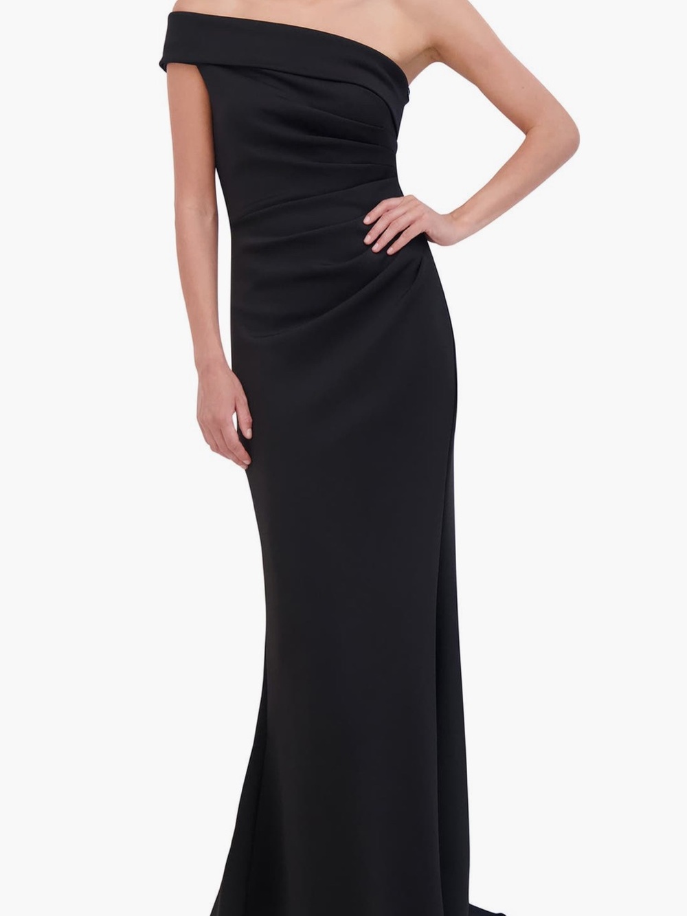 EUC Eliza J Off the Shoulder Fit and Flare Gown